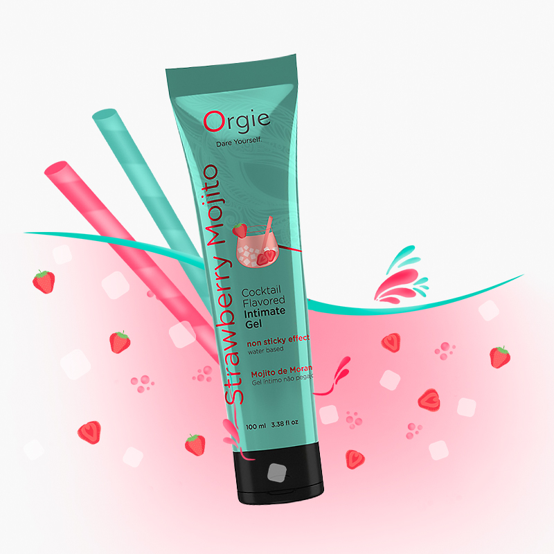 Orgie｜葡萄牙 Lube Tube Cocktail Strawberry Mojito 草莓莫吉托味潤滑液 100ml