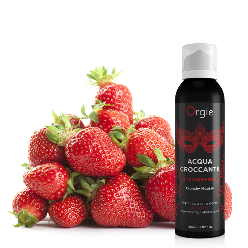 Orgie｜葡萄牙 ACQUA CROCCANTE Straberry 爆炸跳跳感 慕斯泡泡按摩液 草莓味 - 150ml