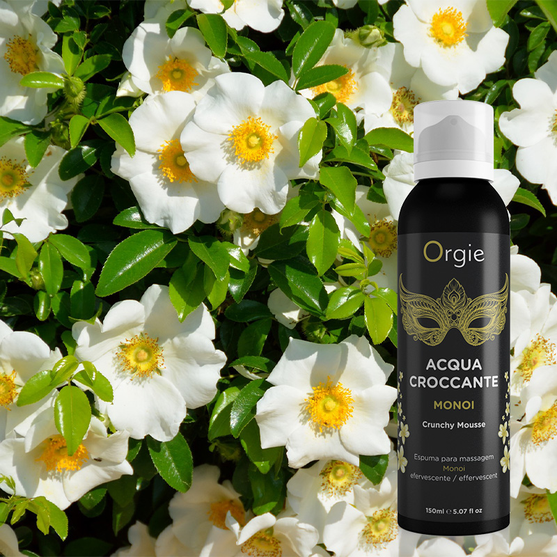 Orgie｜葡萄牙 ACQUA CROCCANTE Monoi 爆炸跳跳感 慕斯泡泡按摩液 溪蛋花香 - 150ml