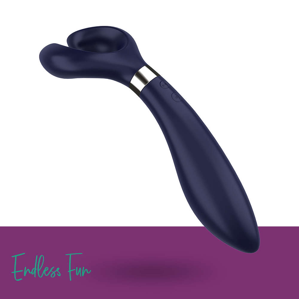 Satisfyer｜德國 Endless FunY 字震動器 電動按摩棒 - 藍色