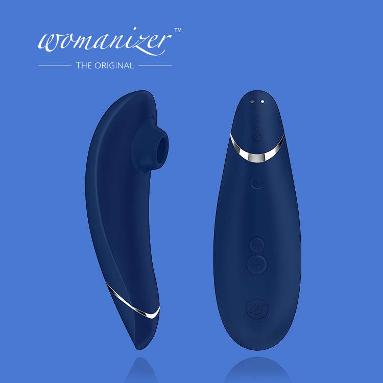 Womanizer｜Premium 玩美女人 吸吮愉悅器 - 深藍