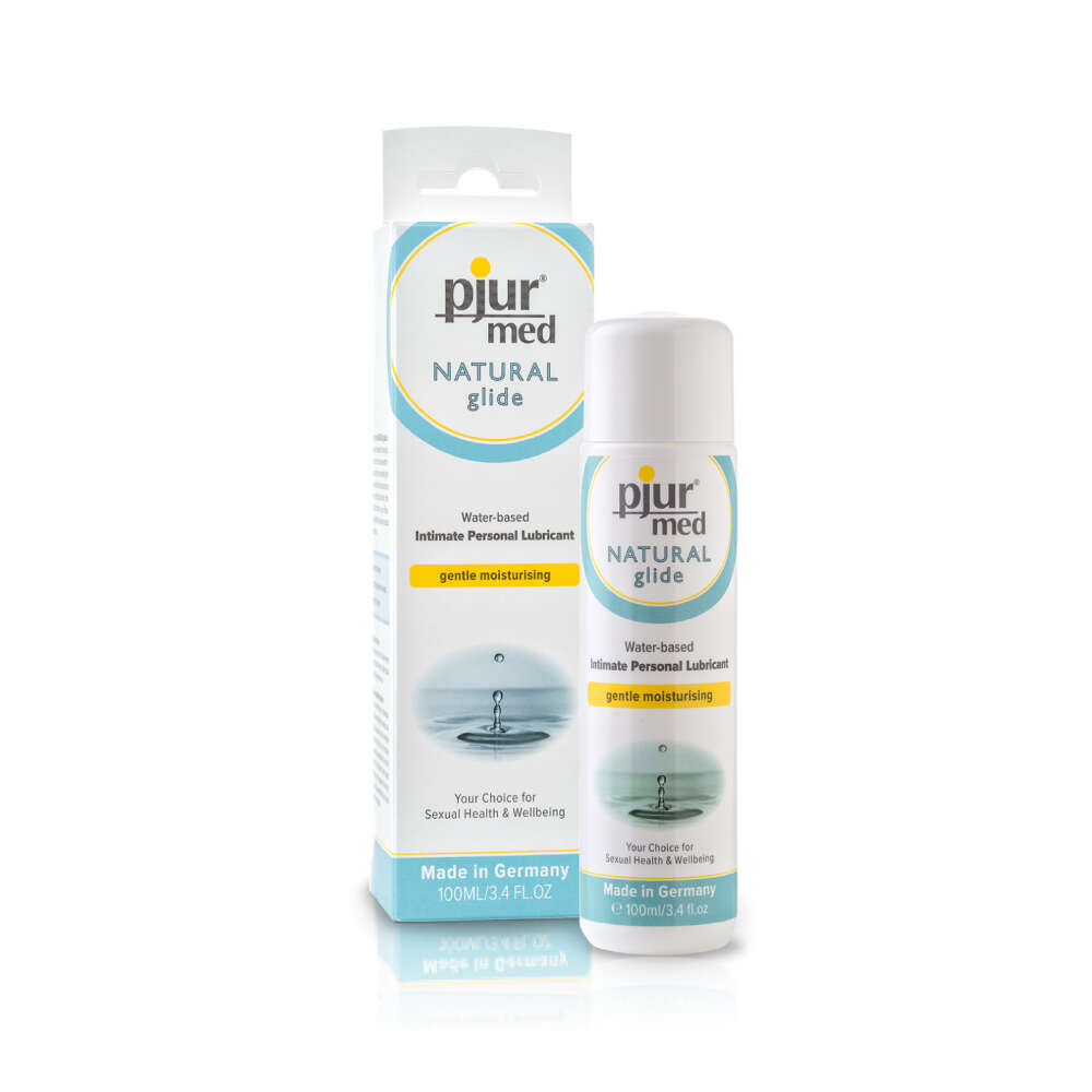 德國PJUR｜碧宜潤 med NATURAL glide 專業抗敏植萃保濕水性潤滑液 - 100ml